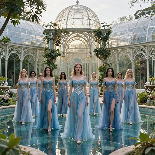Ethereal Women in Crystal Palace Garden