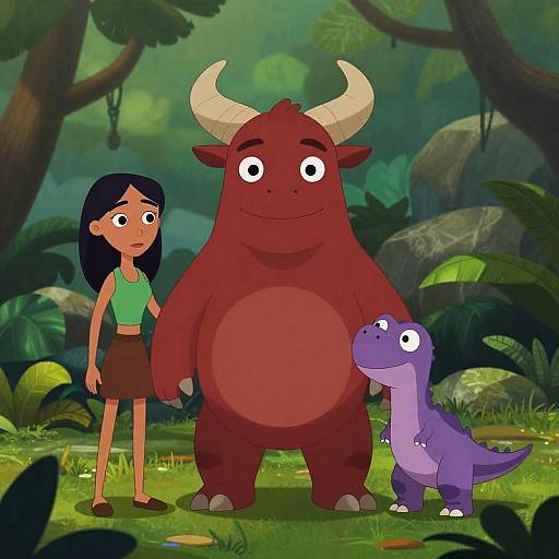 Adventurous Jungle Trio in Animation