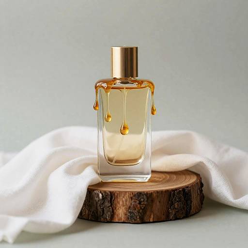 Honey Drip Perfume Bottle on Oak