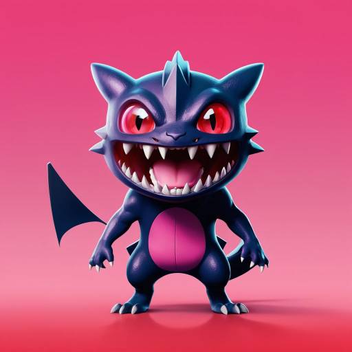 Vibrant Pokémon Creature with Fangs