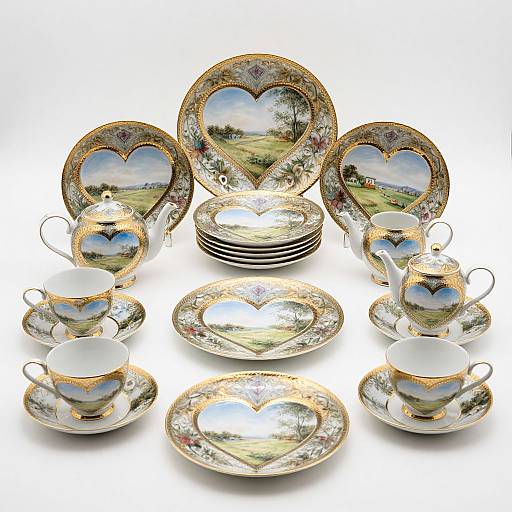 Elegant Lowestoft Porcelain Collection
