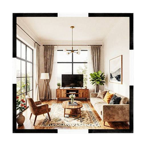 Photorealistic Detailed Floor Plan