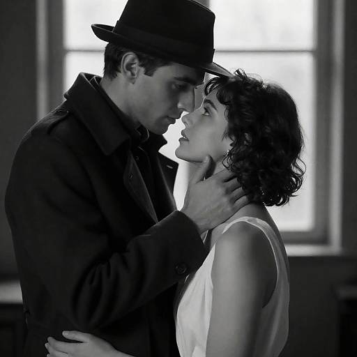 Intimate Black-and-White Portrait