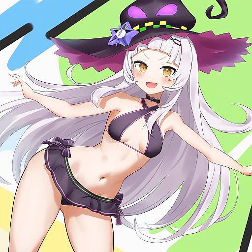 Illustration of Murasaki shion (hololive summer 2019), hololive in the style of Melon22