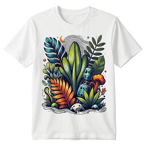 Nature-Tech Inspired T-Shirt Design