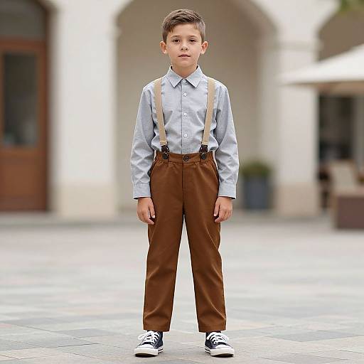 Boy in Carters Costume Outdoors