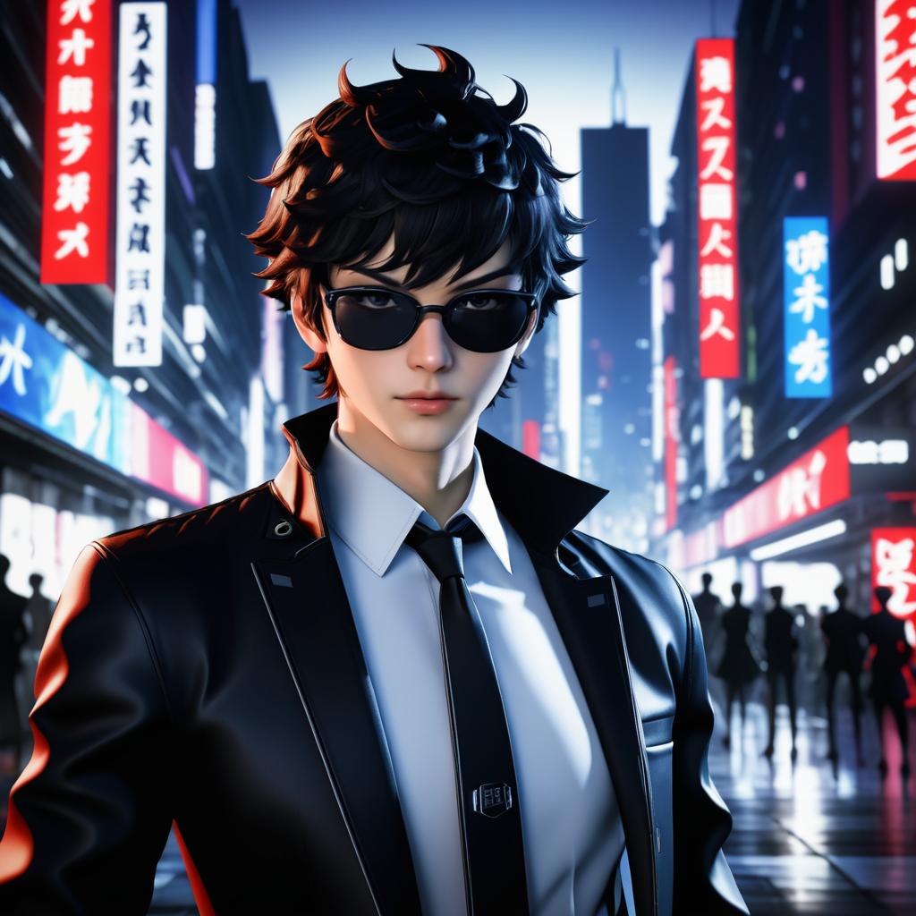 Stylish Persona 5 Character Portrait