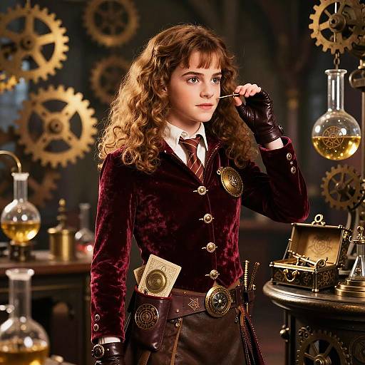 Steampunk Hermione in Arcane Lab