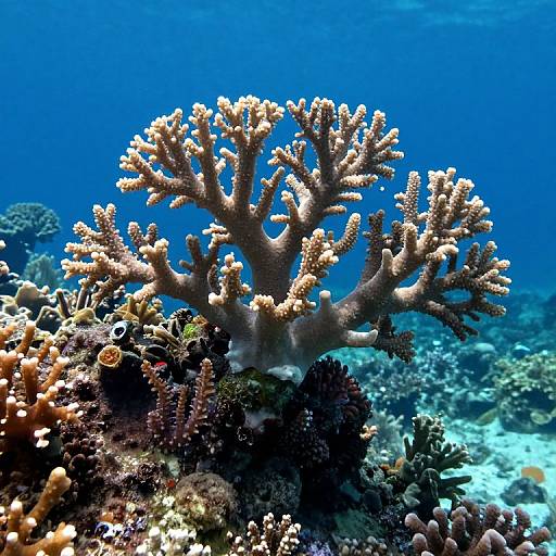 Celestial Coral Reef with Crystalline Trees
