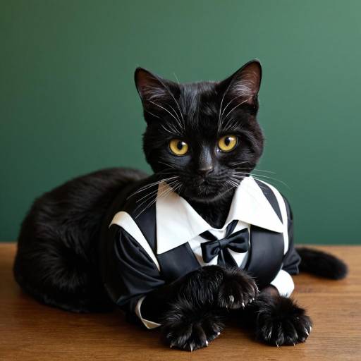 Mischievous Tuxedo Cat Portrait Mischievous Tuxedo Cat Portrait