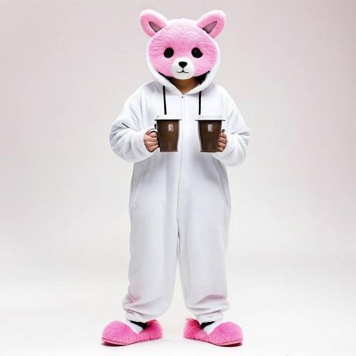 Furry Boy with Coffee Mug and Slippers