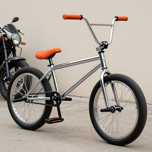 Shiny Chrome BMX Lowrider Bike
