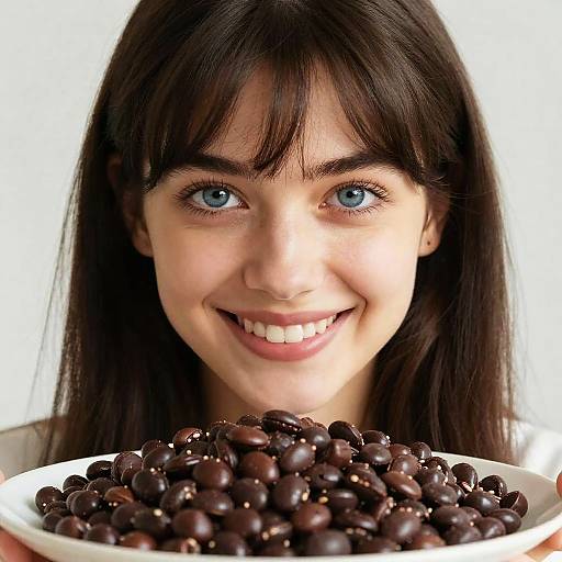 Warm Smile with Chocolate-Covered Beans
