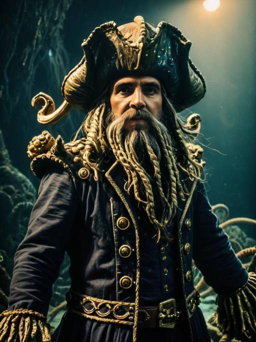 Realistic Davy Jones Cosplay