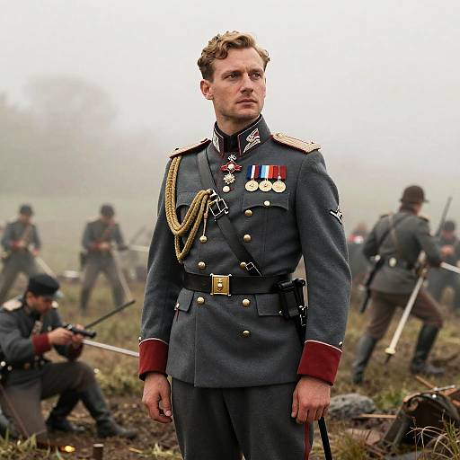 Vintage German Empire Soldier Uniform