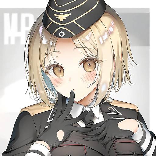 Illustration of Mp40 (girls' frontline), girls' frontline in the style of Asahina hikage