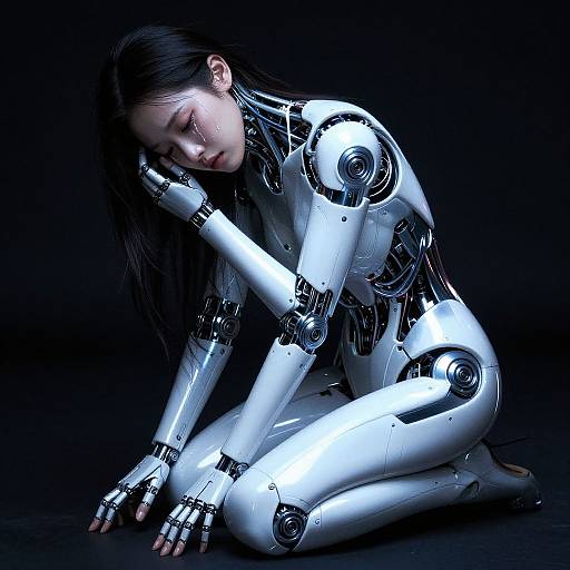 Cyberpunk Korean Idol in Despair