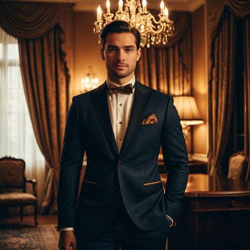 Handsome Man in Elegant Formal Suit