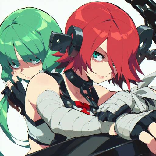 Illustration of A.b.a, guilty gear in the style of Aetherion