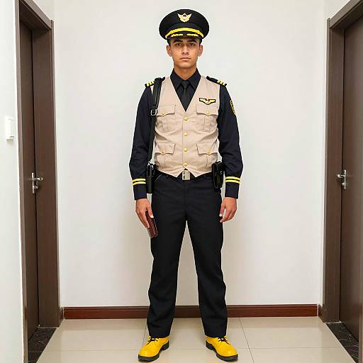 Young Man in Officer Dewey Costume