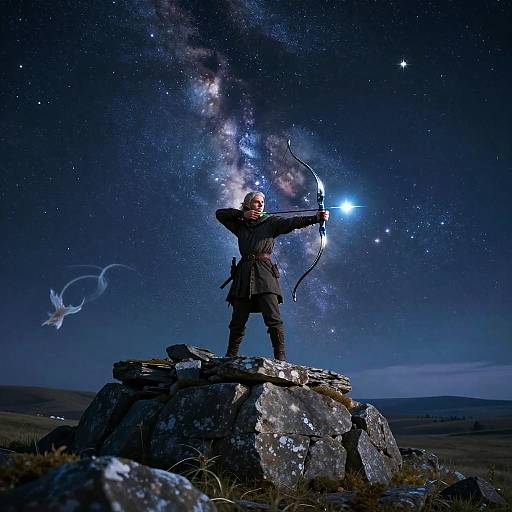 Elven Ranger with Star-Metal Bow
