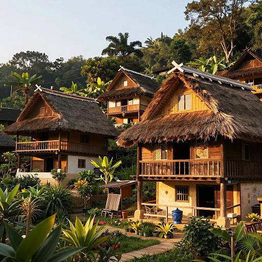 Serene Vernacular Countryside Village