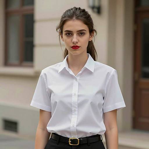 Photorealistic Portrait of Confident Young Woman