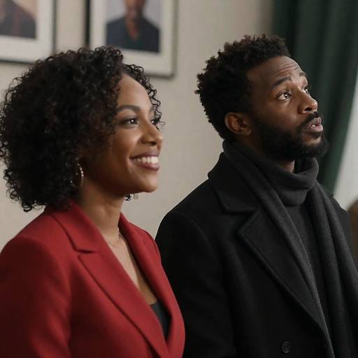 Happy Couple in Indoor Setting