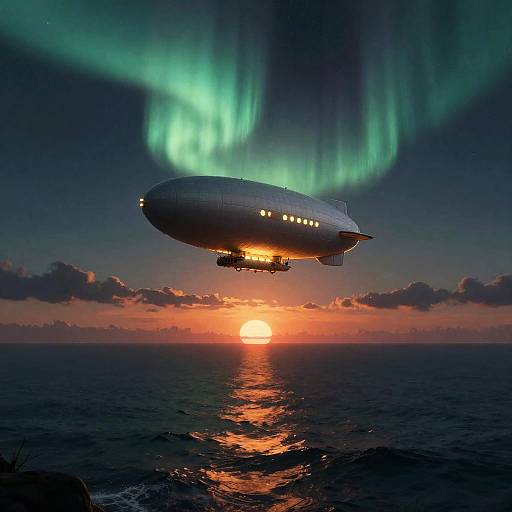 Aurora Airship at Polar Sunset