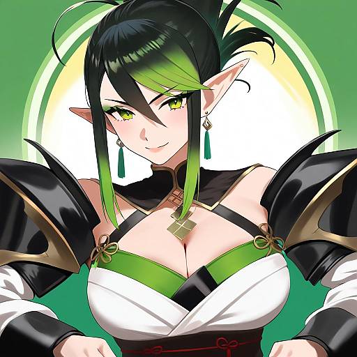 Illustration of Hanabatake chaika, nijisanji in the style of Kion-kun