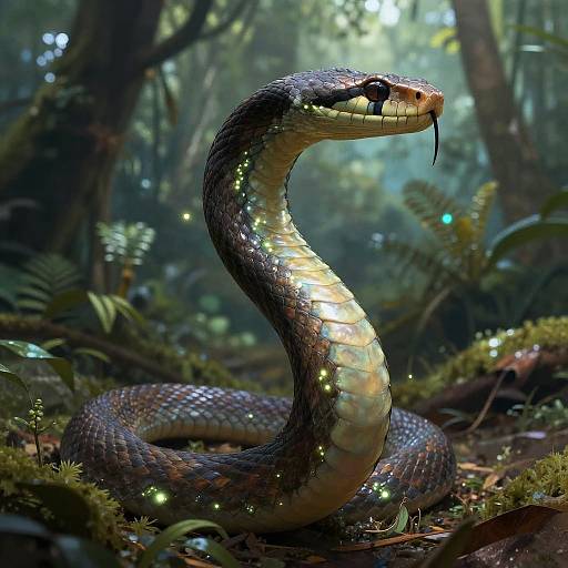 Seamless Human-Snake Jungle Hybrid