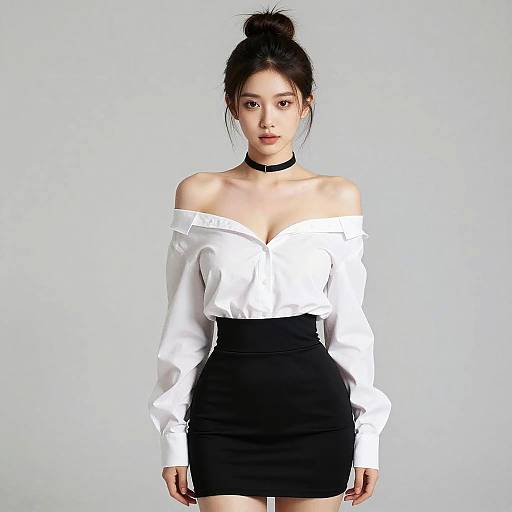 Photorealistic Portrait of Stylish Woman