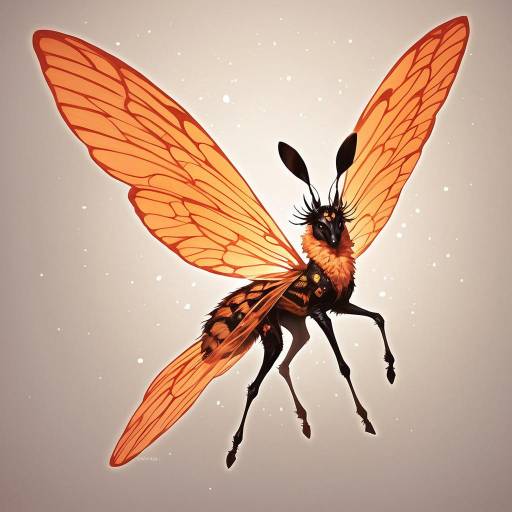 Vibrant Ant Surrounded by Orange Blossoms Vibrant Ant Surrounded by Orange Blossoms
