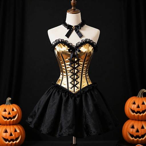 Gothic Halloween Corset Dress