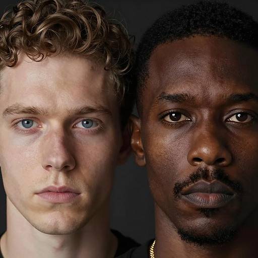 Intense Close-Up Portraits of Two Men