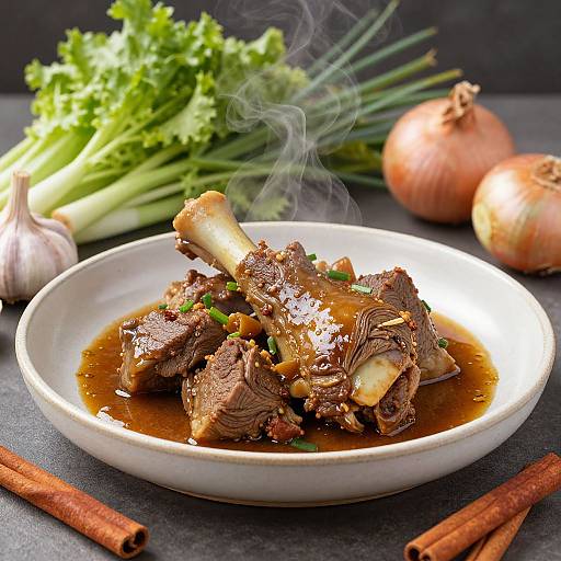 Elegant Slow-Cooked Lamb Shank Dish