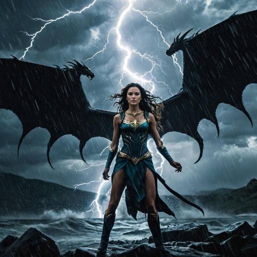 Enchantress with Storm Chimera Lightning Magic