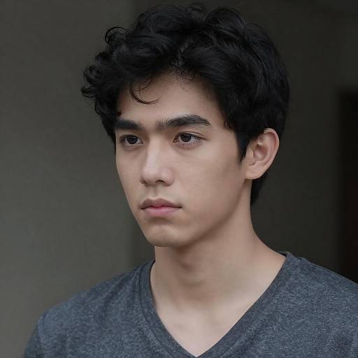 Intense Portrait of a Young Man