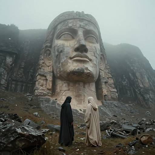 Timeless Dialogue with Mountain Colossus