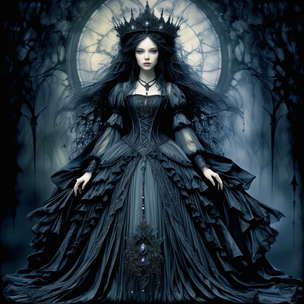 Gothic Fairytale Princess in Dark Fantasy