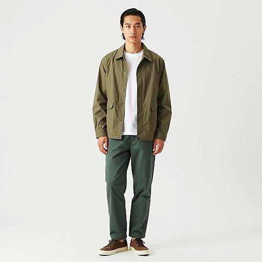 Stylish Casual Man in Green Pants
