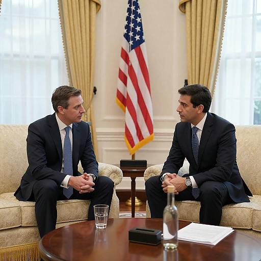 Serious Discussion in Elegant Office