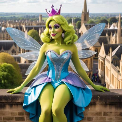 Shrek as a Glamorous Drag Queen Princess