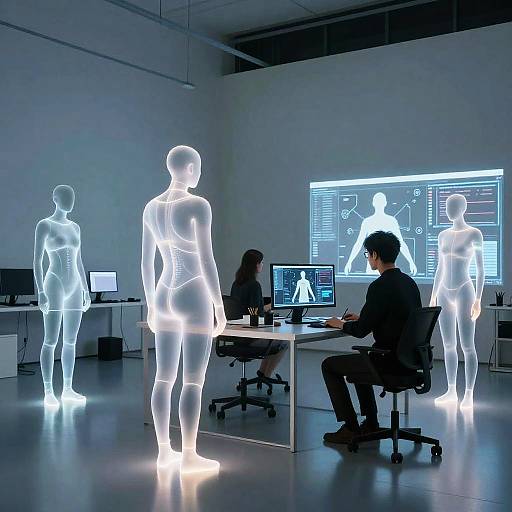 Futuristic Quantum Hackers in Neural Studio