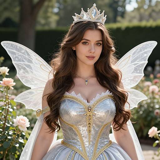 Realistic Princess Cosplay in Garden