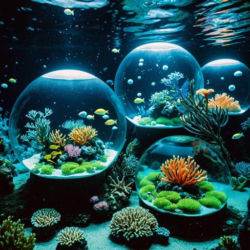 Surreal Floating Bubble Coral Habitats