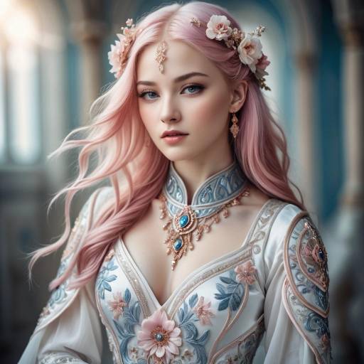 Ethereal Fantasy Portrait of Young Woman