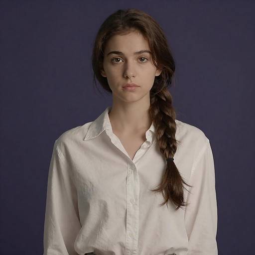 Young Woman in White Shirt Portrait