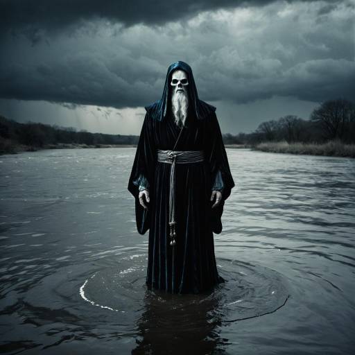 Hades Standing in River Styx
