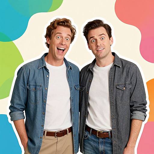 Vintage Step Brothers Pop Art Portrait